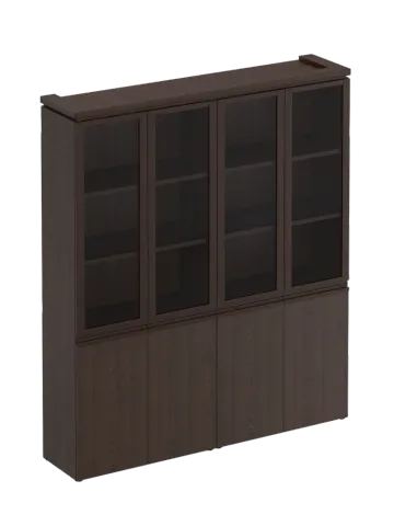 Шкаф для документов со стеклянными дверьми 